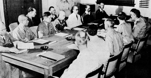 Plate No. 8, Surrender Negotiations at Manila